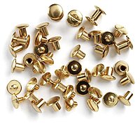 Uncle Mike's Chicago Screws Chicago Screws Gold Brass 24 Pack, Clam 25090