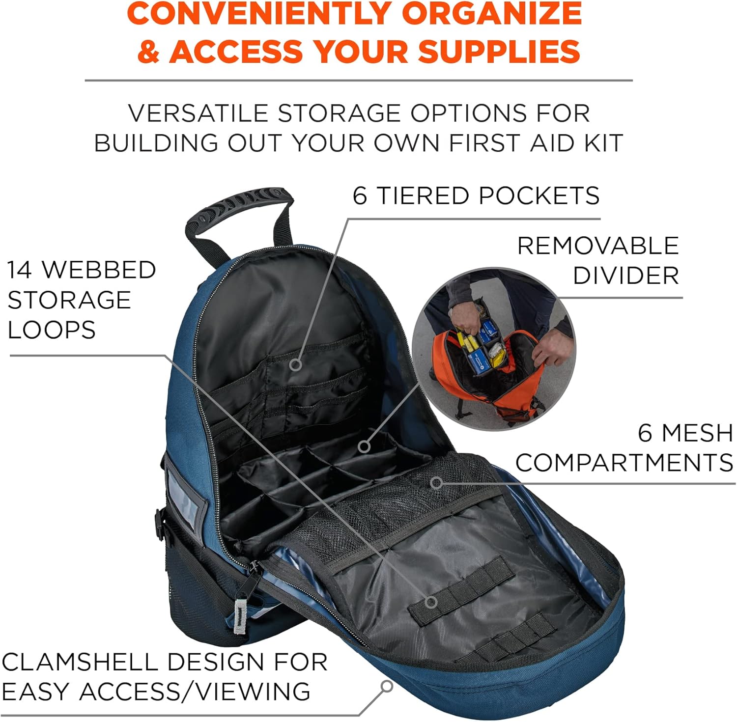ERGODYNE Arsenal 5243 Medic First Responder Trauma Backpack