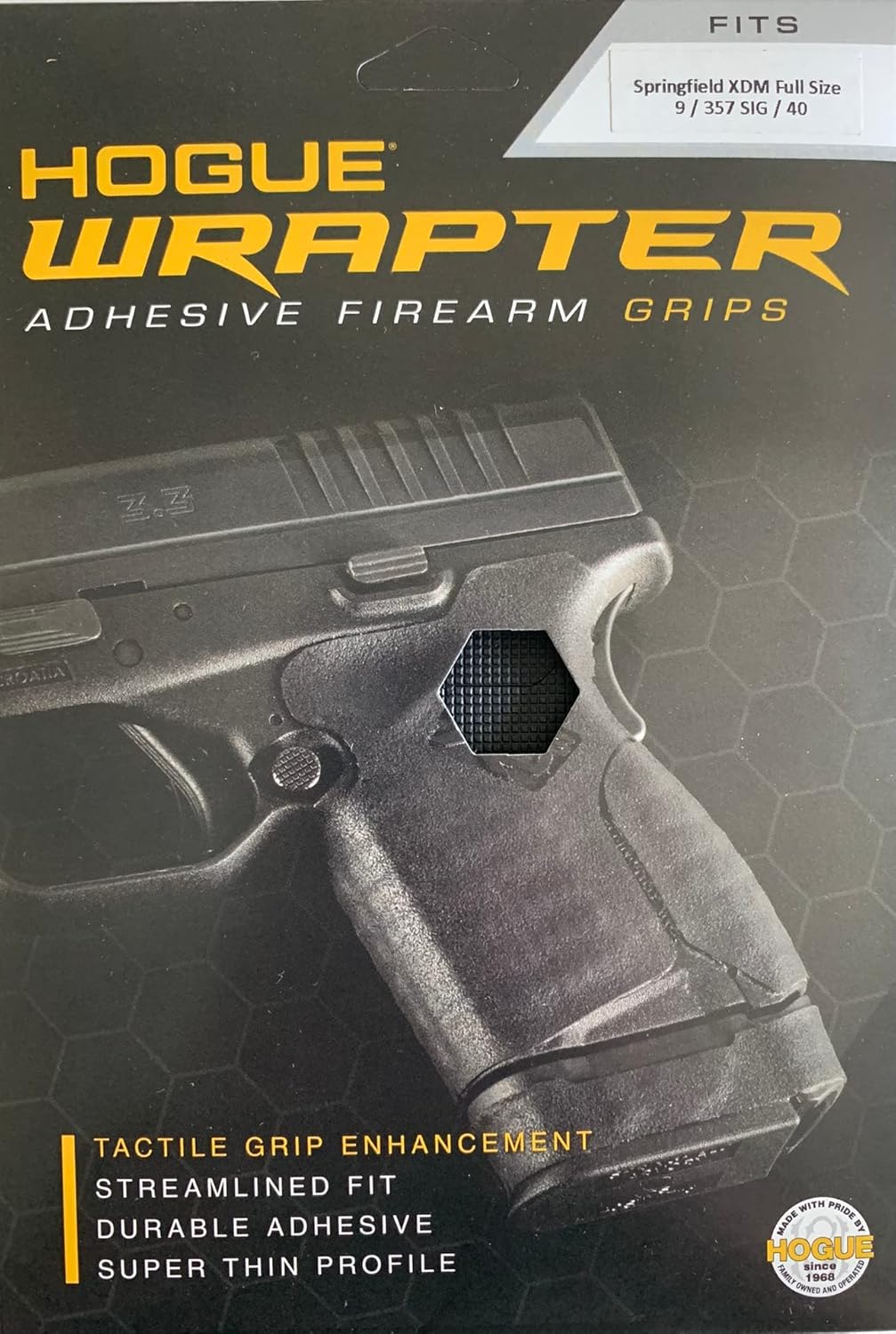 Hogue Springfield XDM FS Wrap Rub BT BLK AB