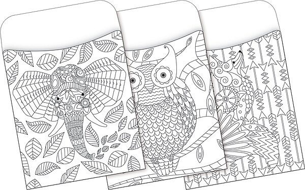 Barker Creek Peel & Stick Library Pockets, Color Me!