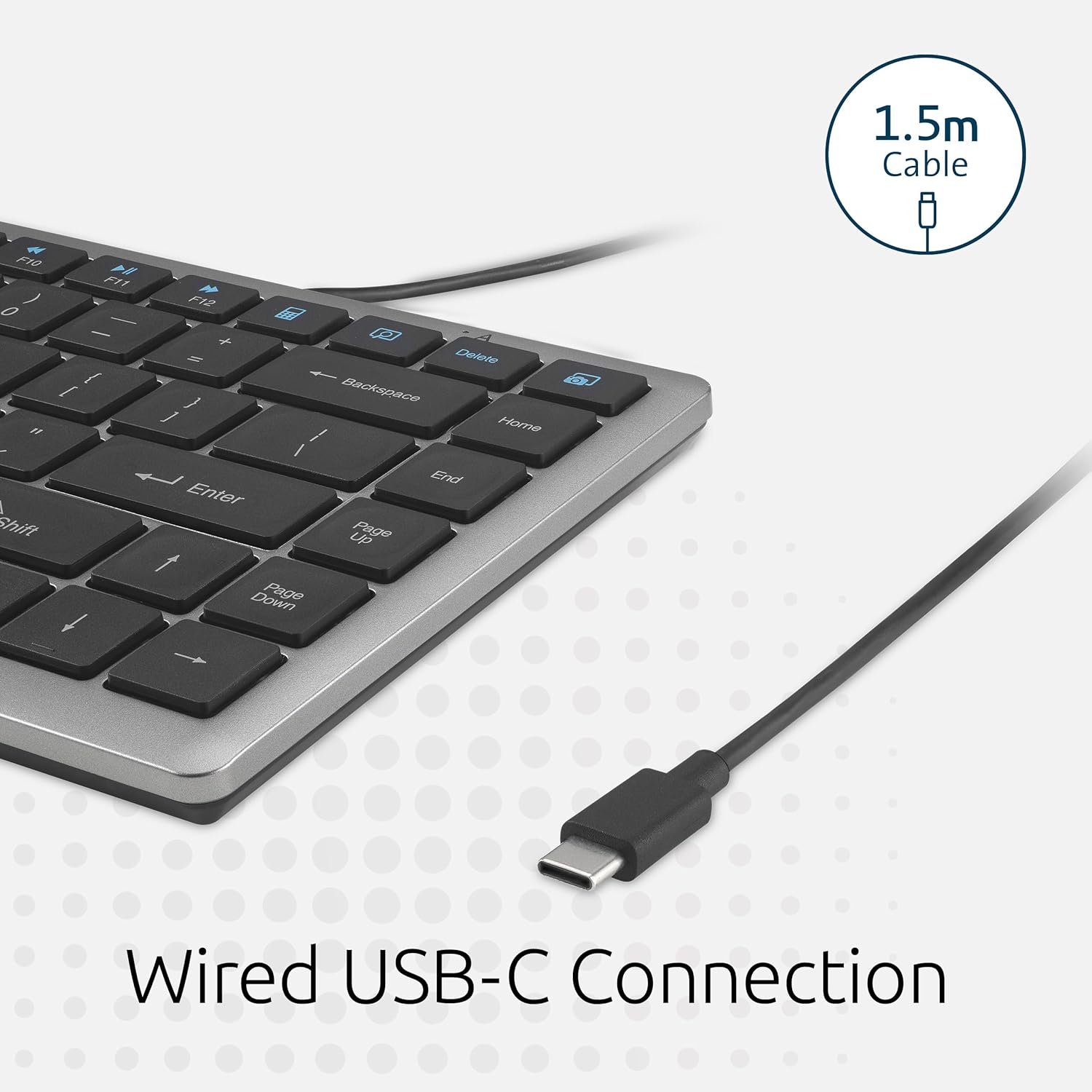 Kensington Compact Keyboard — Quiet Scissor-Switch, Programmable Keys & Copilot Key