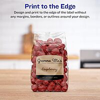 AVERY Kraft Brown Arched Square Labels, Sure Feed Technology, 2" x 2-3/16"