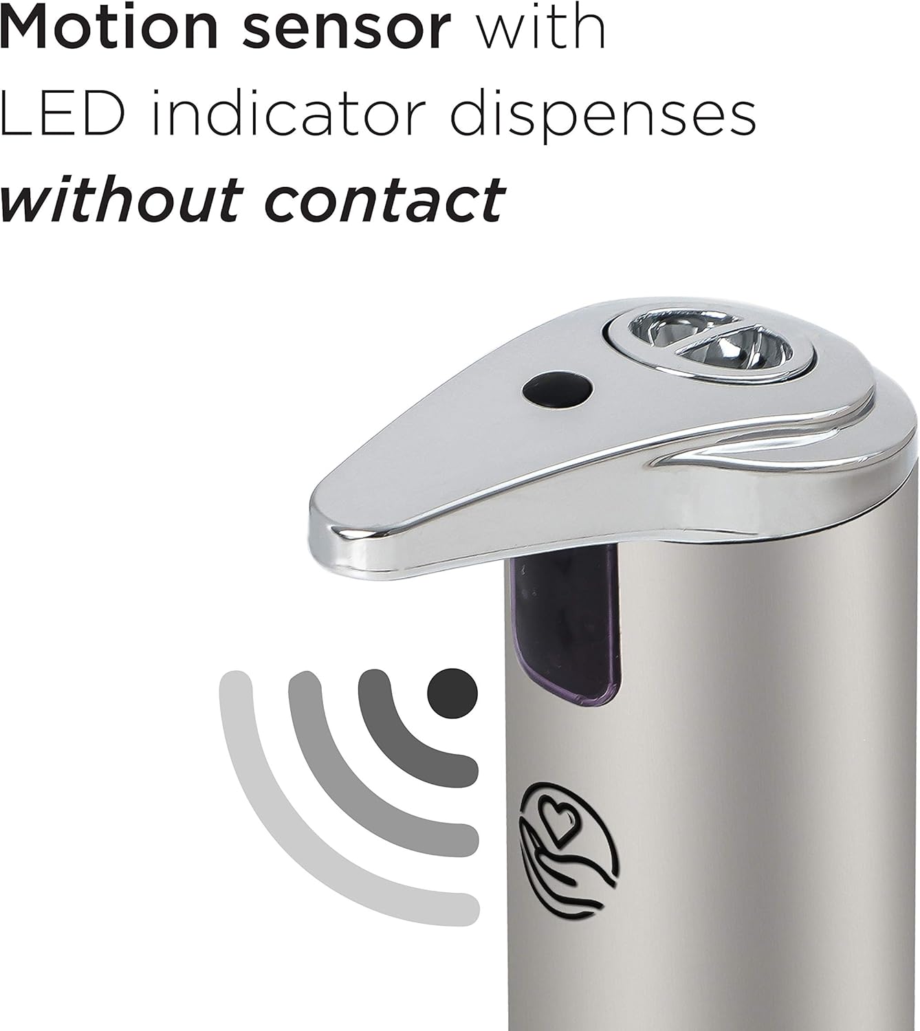 Touchless Soap, Hand Sanitizer Dispenser – Battery Operated Automatic Soap Dispenser with Dripless Design - / 7.5 oz)