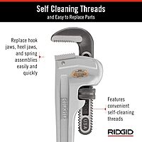 RIDGID Aluminum Straight Pipe Wrench