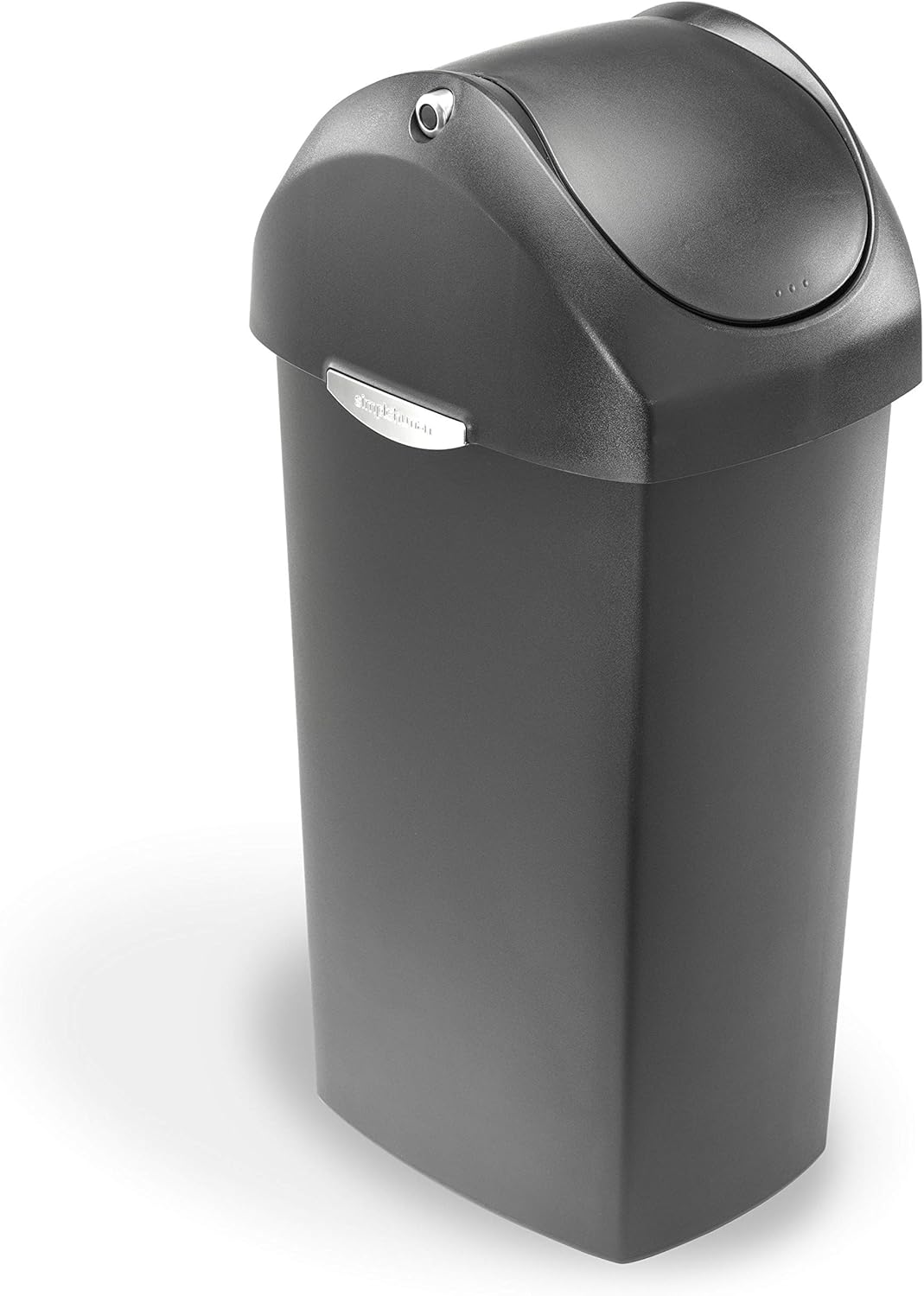 simplehuman Square Swing-Lid Plastic Trash Can