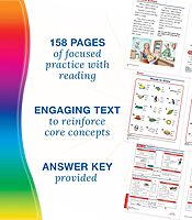 Spectrum 1st Grade Reading Comprehension Workbook, Ages 6 to 7, Reading Grade 1, Letters and Sounds, Sight Words Recognition