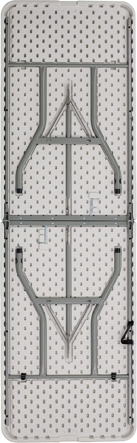 Flash Furniture Kathryn 8' Rectangular Plastic Folding Event Table with Carrying Handle