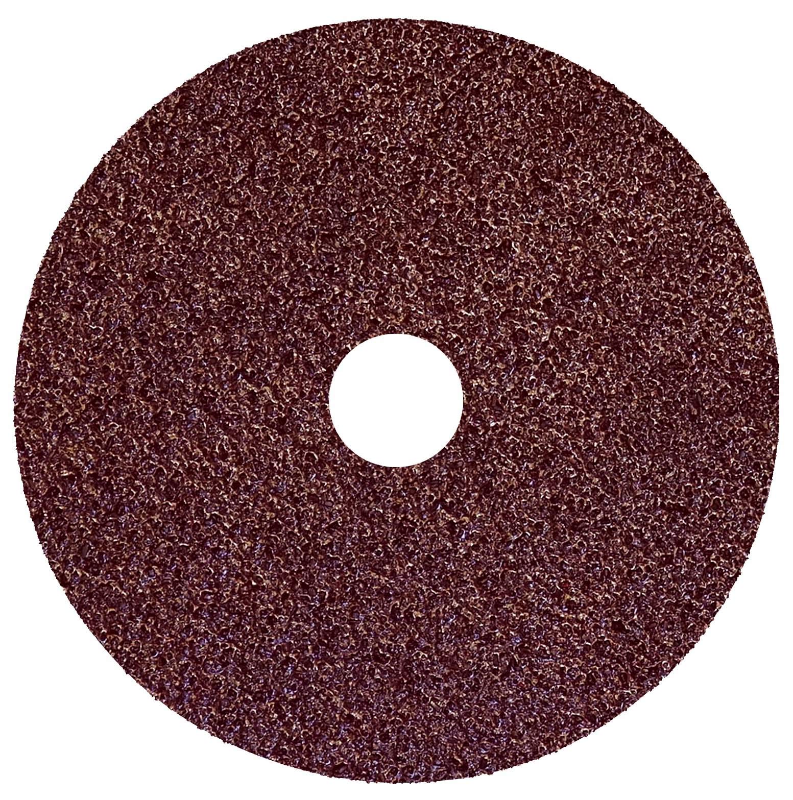 Weiler 59501 Tiger 7/8" Arbor, 5" Diameter, 24 Grit, Aluminum Oxide, Fiber Backing, Resin Fiber Disc