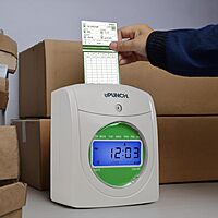 uPunch All Pay Periods Time Cards, 2-Sided, 3.5in x 7.5in, Green