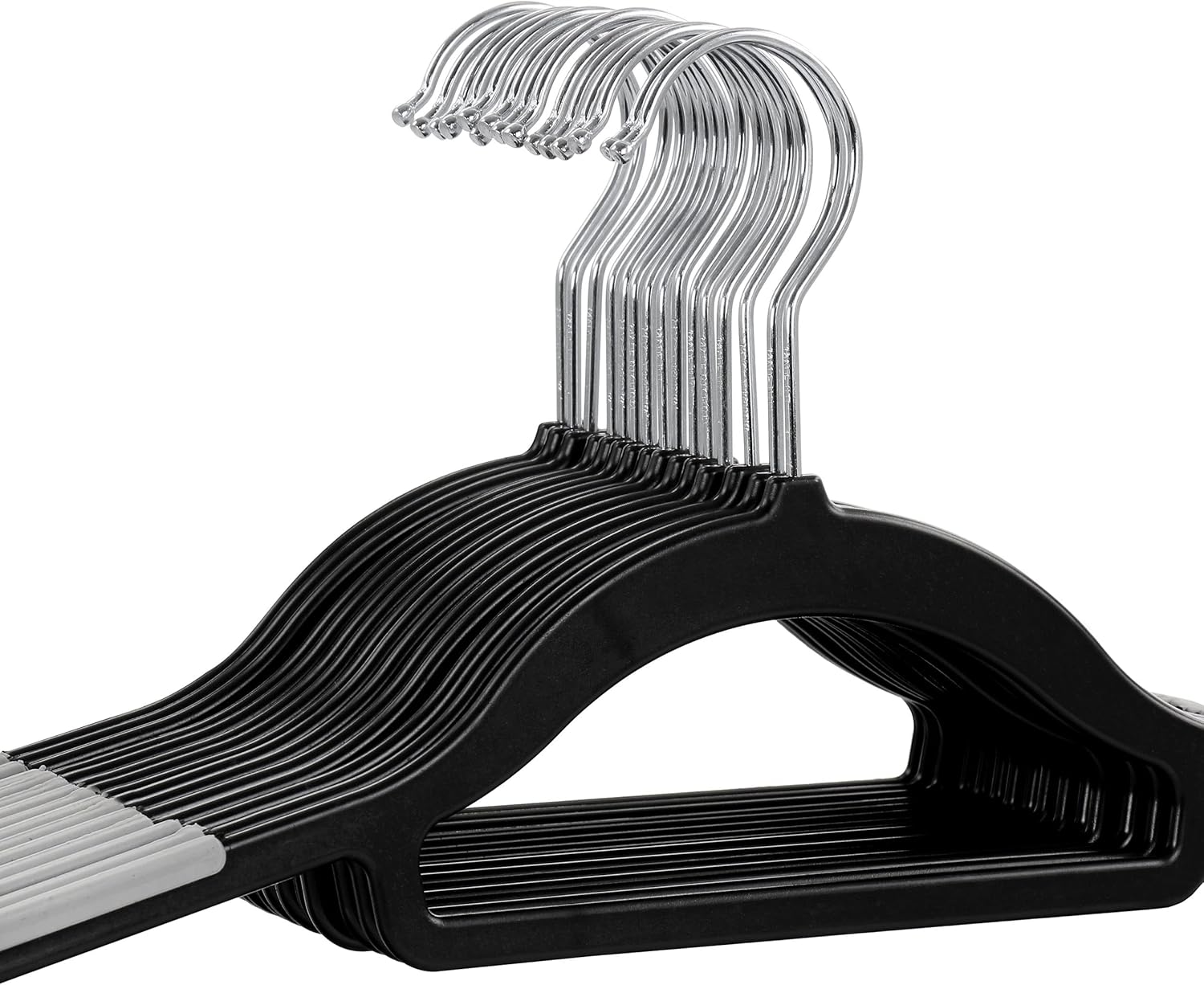 Elama Home Cloths Hanger, Non-Slip, 50 Piece Set (ELH-006-BKGR)