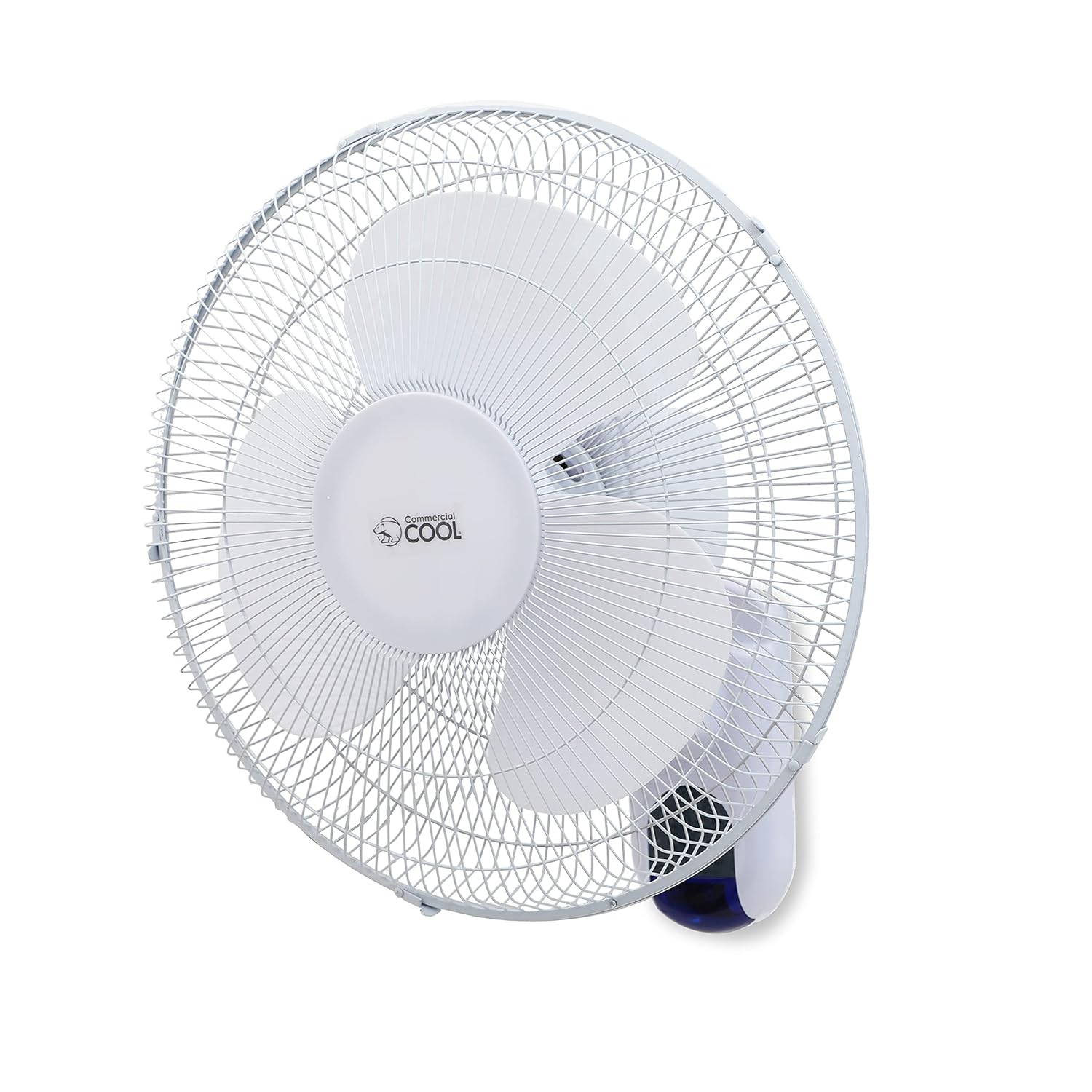 Commercial Cool 16in Adjustable Wall Fan With Remote, 18inH x 17inW x 12inD, White