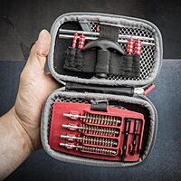 Real Avid Handgun Cleaning Kit - All-in-One 13 Piece Pistol Cleaning Kit with Cleaning Rod, Bore Brushes, Gun Cleaning Jags & Gun Cleaning Patches Value Pack
