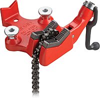 RIDGID Bench Chain Vises Bundle - BC610 Model Holds 1/4-6" Pipe & BC410 Model Holds 1/8-4" Pipe Modern + Top Screw Bench