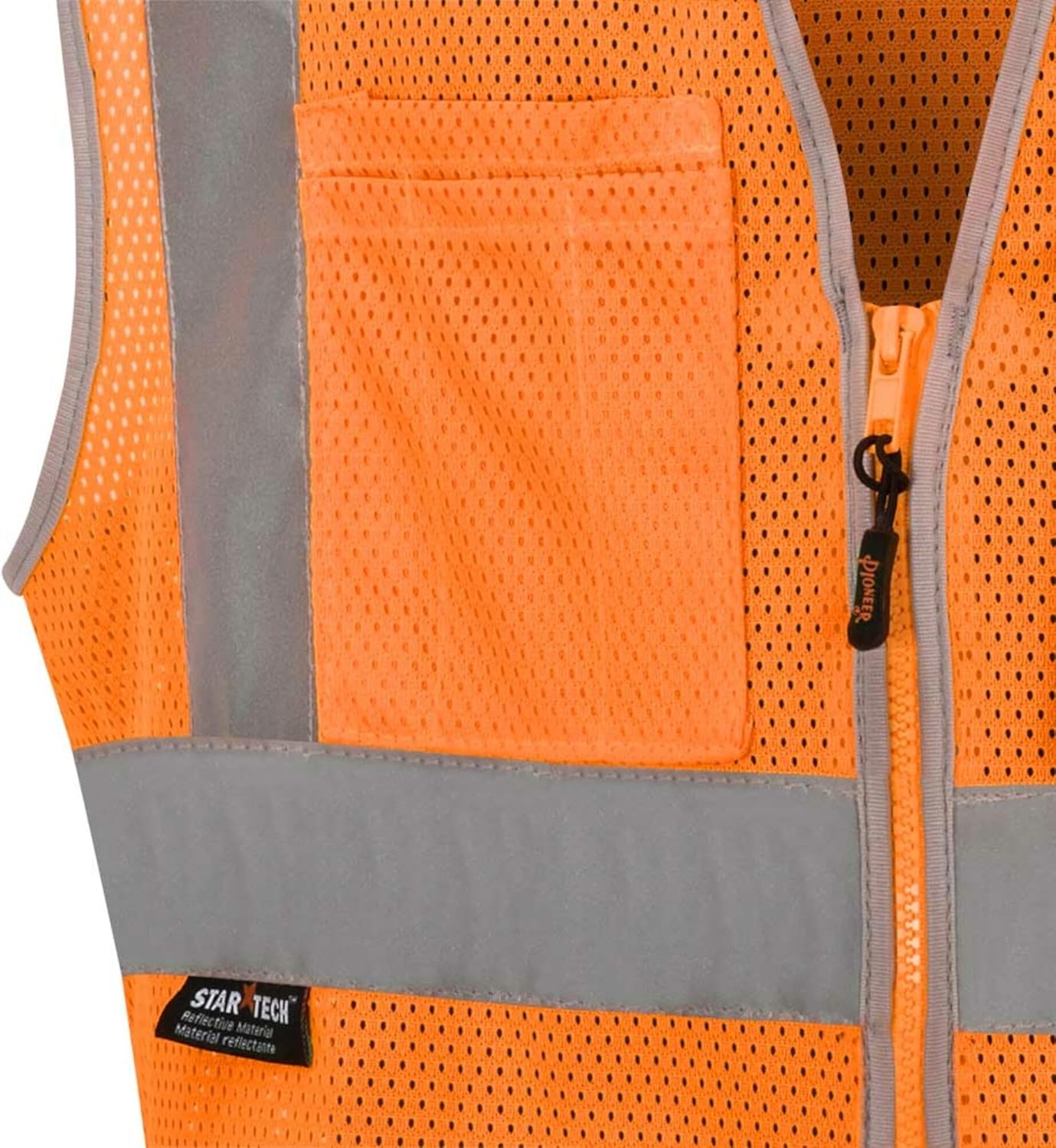 PIONEER Hi Vis Safety Vest - Reflective Cooling Mesh - 8 Pockets - Class 2