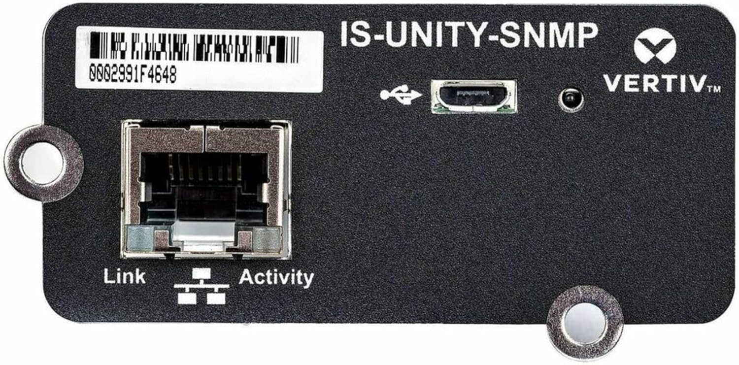 Vertiv Liebert IntelliSlot Unity - SNMP - Network Card | Remote Monitoring Adapter (IS-UNITY-SNMP)