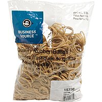 Business Source Quality Rubber Bands - Size: #30 - 2in Length x 0.1in Width - Sustainable - Rubber - Crepe - 1150 / Pack