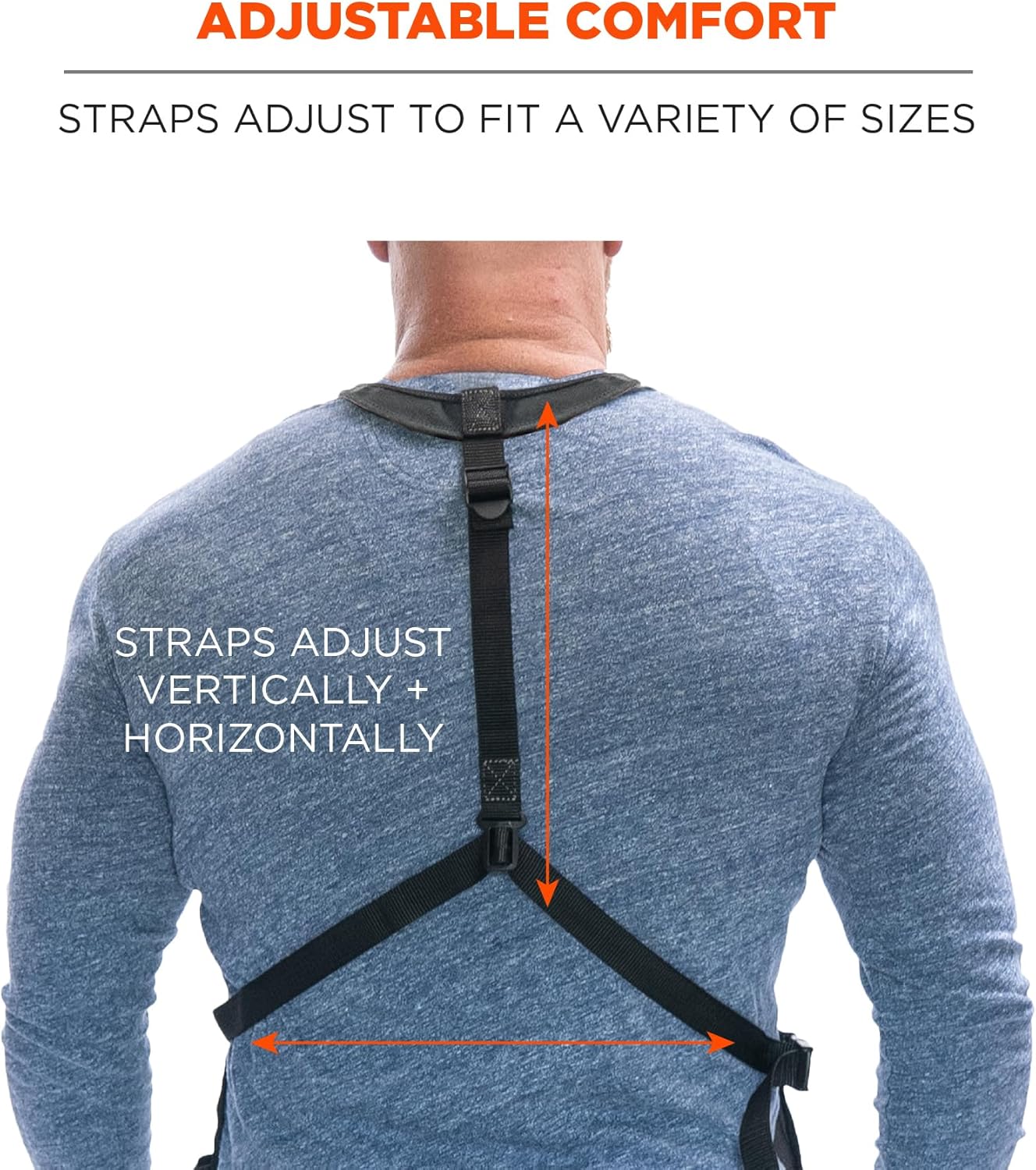 Ergodyne Arsenal 5700 Torso Length Work Tool Apron, 16-Pockets, Gray