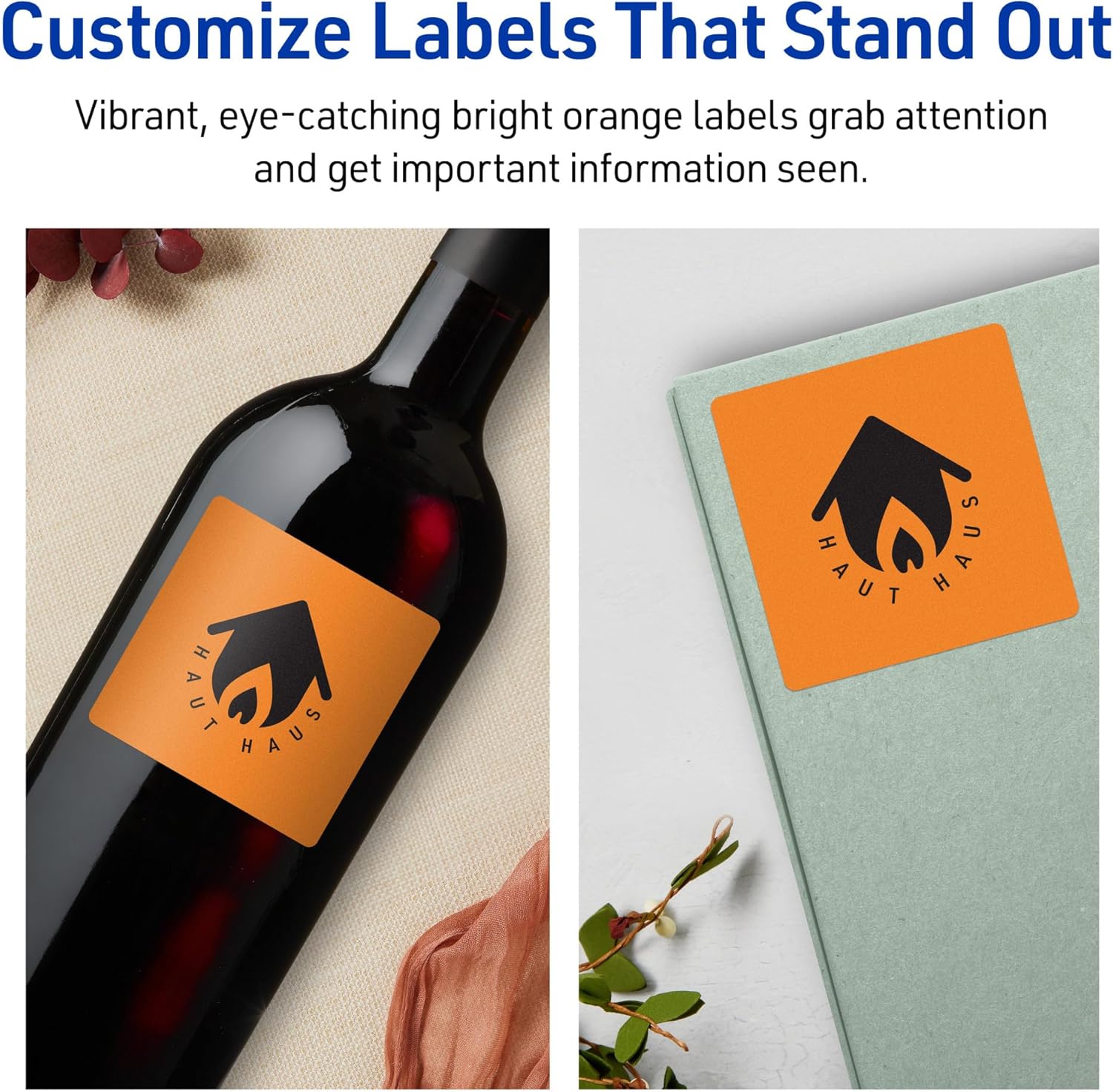 AVERY Printable Labels with Sure Feed Technology and Print-to-the-Edge