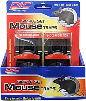 PIC Mouse Traps [Reusable Kill Traps] (Mouse Traps - Set of 3)
