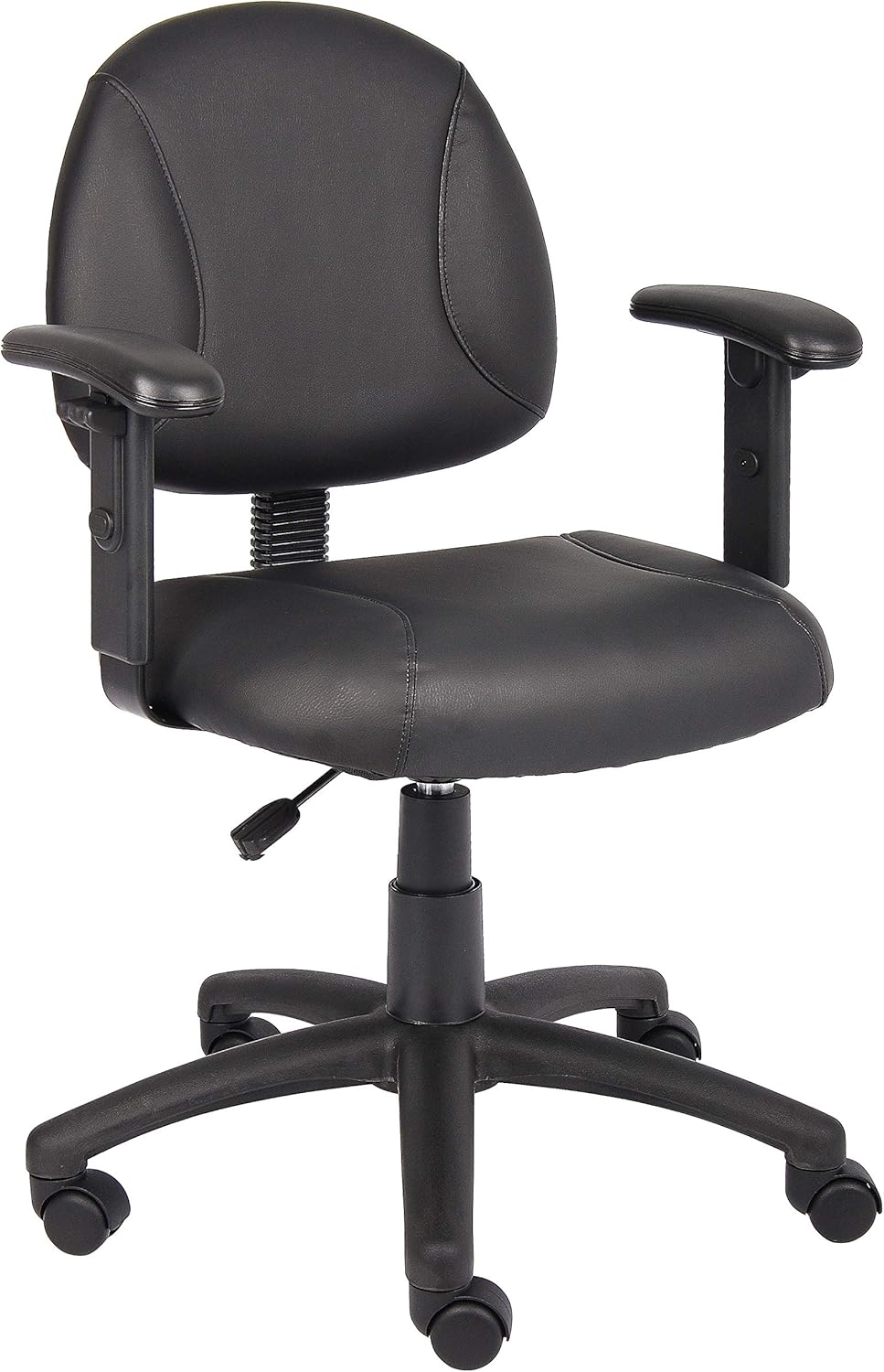 Boss Office Products Posture Task Chair with Adjustable Arms in Black Adjustable Arms Chair