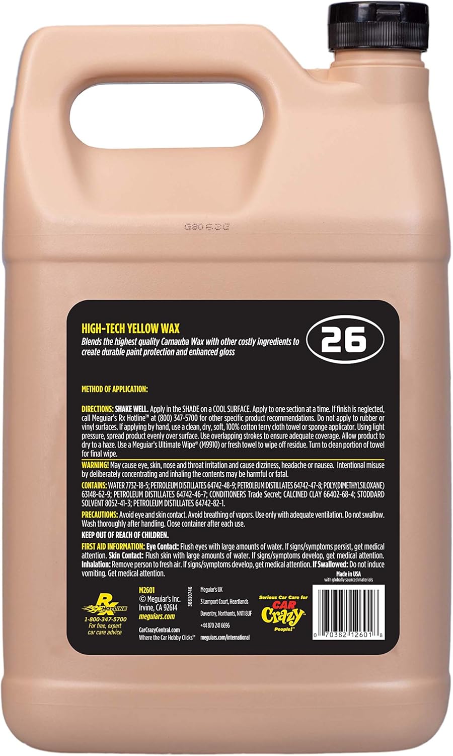 Meguiar's Mirror Glaze Hi-Tech Yellow Liquid Wax