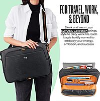 Solo New York Briefcase - Laptop Carrying Bag for Women & Men, Brief for Travel & Work