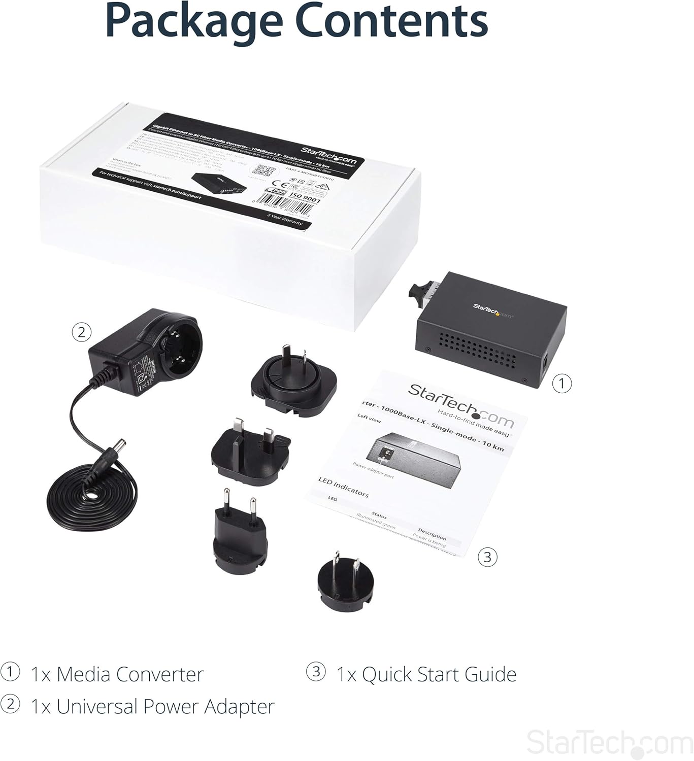 StarTech.com Singlemode SC Fiber Media Converter
