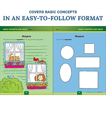 Carson Dellosa Comprehensive Curriculum of Basic Skills Preschool Workbook, Toddler Activity Book With Alphabet, Colors, Shapes, Counting, Phonics, and Pre Writing Practice