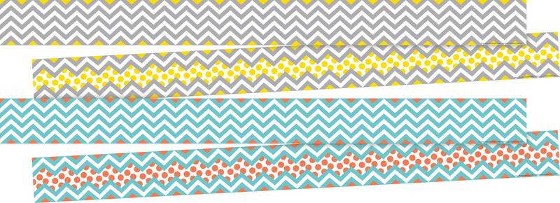 BARKER CREEK Double-Sided Chevron Classroom Border Trim