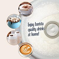 Nostalgia 32 Oz Frother and Hot Chocolate Maker, Warm or Cold Milk Foam, Includes Cocoa Bomb Mold, for Coffees, Lattes