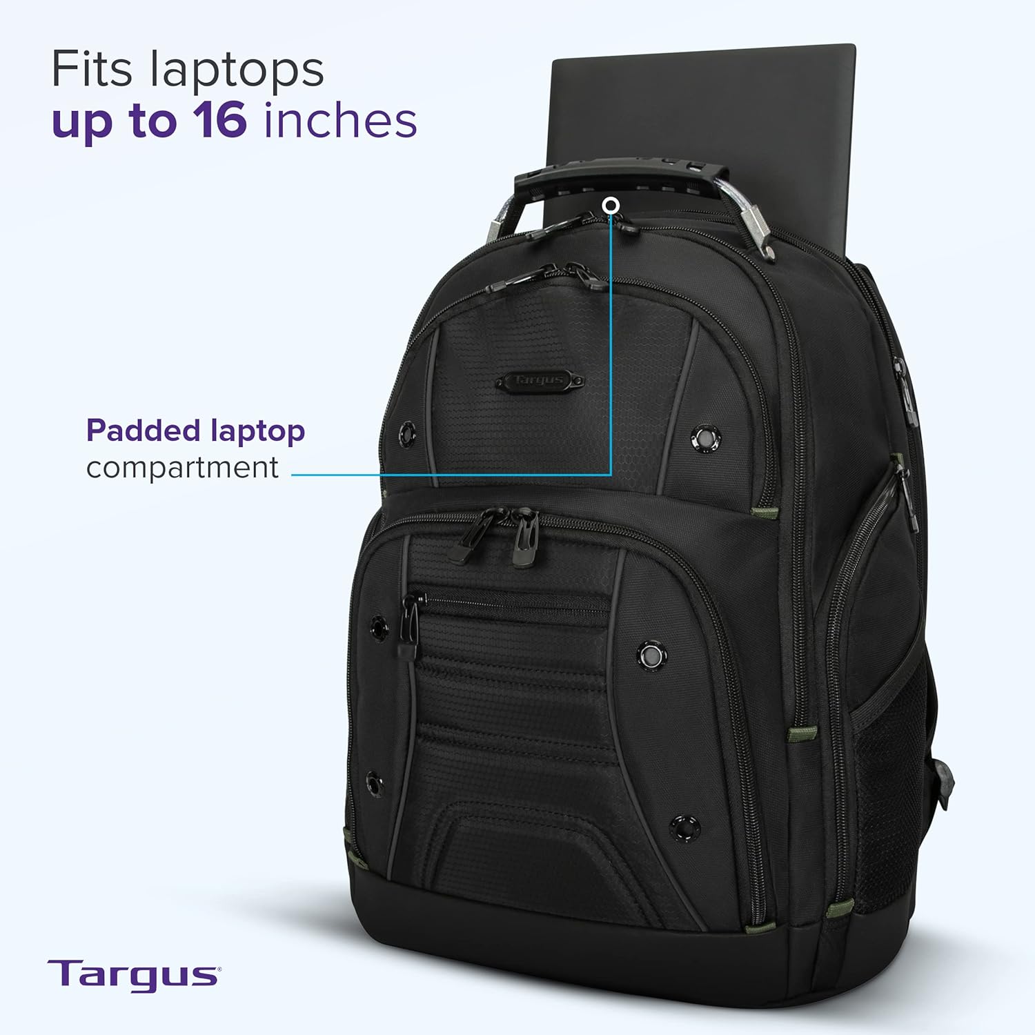 Targus Drifter Essentials Laptop Backpack, Travel Backpack for Laptops up to 16" Backpack for Men & Women