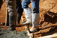 Dunlop White PVC Steel Toe - Rubber Boots for Men & Women - PVC - Work & Concrete Boots - Steel Toe