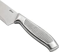 Oster Edgefield 14-Piece Stainless-Steel Cutlery Knife Set With Knife Block, Silver/Black