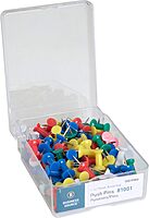 Sparco Pushpins, 3/8in, Assorted Colors, Box Of 100