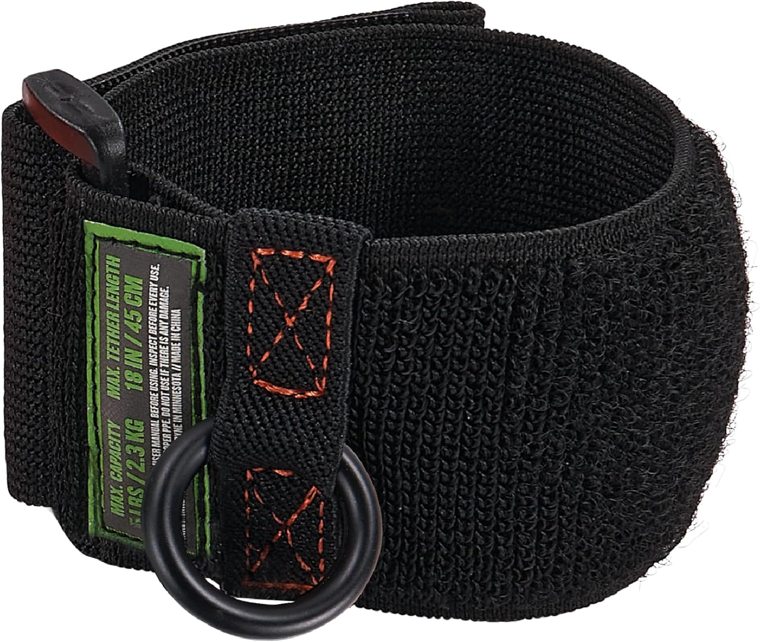 Ergodyne Squids 3123 Tool Wristband with D-Ring Tool Lanyard Tethering Attachment Point, Tool Weight Rating 5lbs