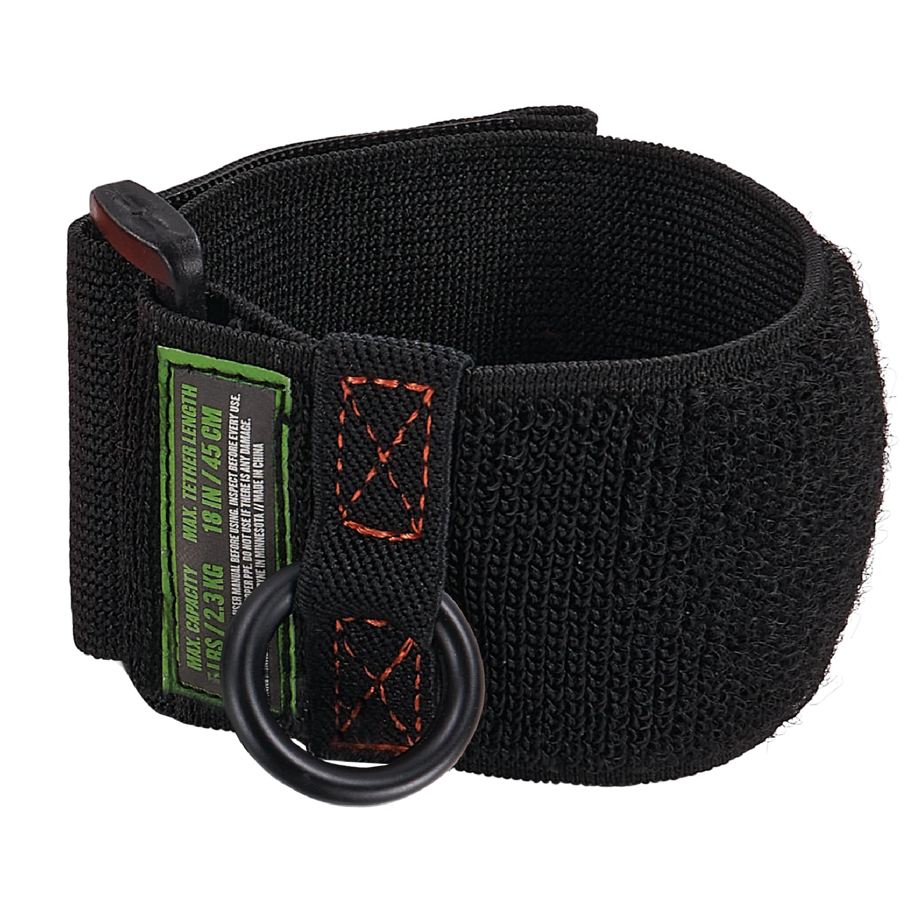 Ergodyne Squids 3123 Tool Wristband with D-Ring Tool Lanyard Tethering Attachment Point, Tool Weight Rating 5lbs