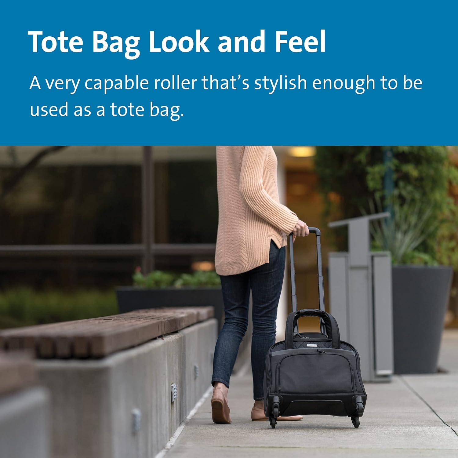 Kensington Contour 2.0 Laptop Rolling Bag, Briefcase, Laptop Spinner, 15.6”, Water Resistant