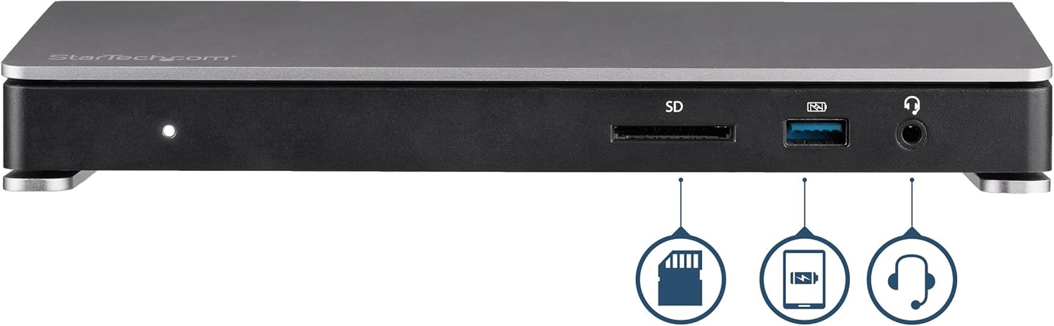 StarTech.com USB-C Dual Monitor Docking Station for MacBook Pro/Air M1 M2 M3 M4 & Windows