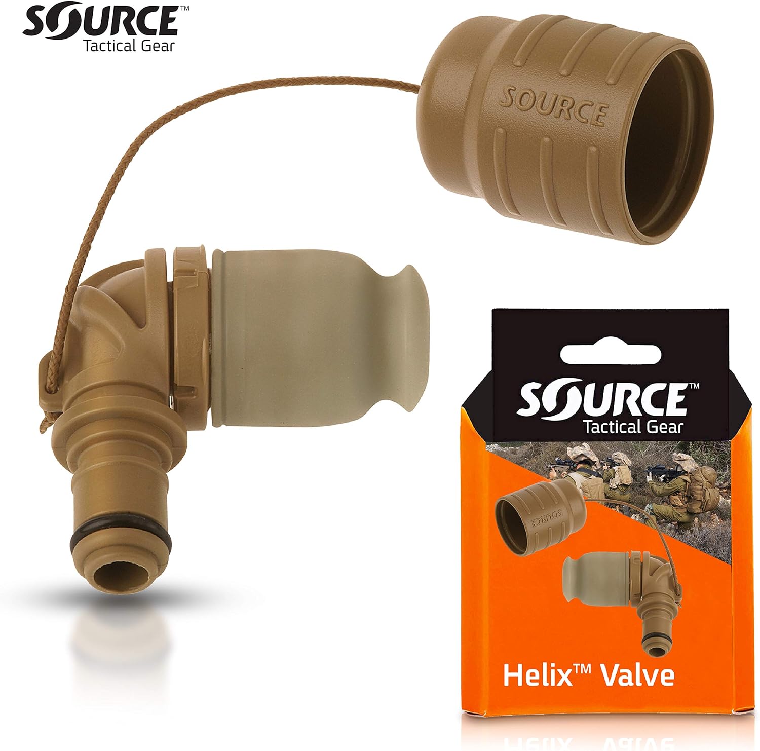 Source Tactical Helix High-Flow Bite Valve Coyote