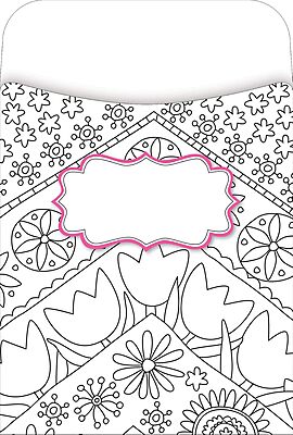 Barker Creek Peel & Stick Library Pockets, Color Me!