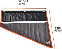 Ergodyne Arsenal 5873 Wrench Roll-Up, 14-Pocket Organizer