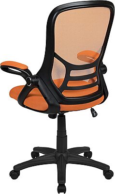 Flash Furniture Porter High-Back Mesh Ergonomic Swivel Office Chair with Adjustable Lumbar Support and Flip-Up Armrests