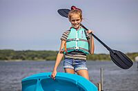 Onyx U.S. Coast Guard and Transport Canada Approved Youth Paddle Vest for Youth 55-88 Pounds for Kayaking, Canoeing