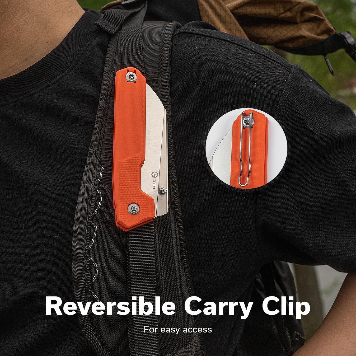 CIVIVI Hid Folding Pocket Knife 4.14in 14C28N Blade G10 Handle