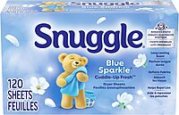 Snuggle Blue Sparkle Fabric Softener Dryer Sheets, 120 Count 120 Count (Pack of 1)