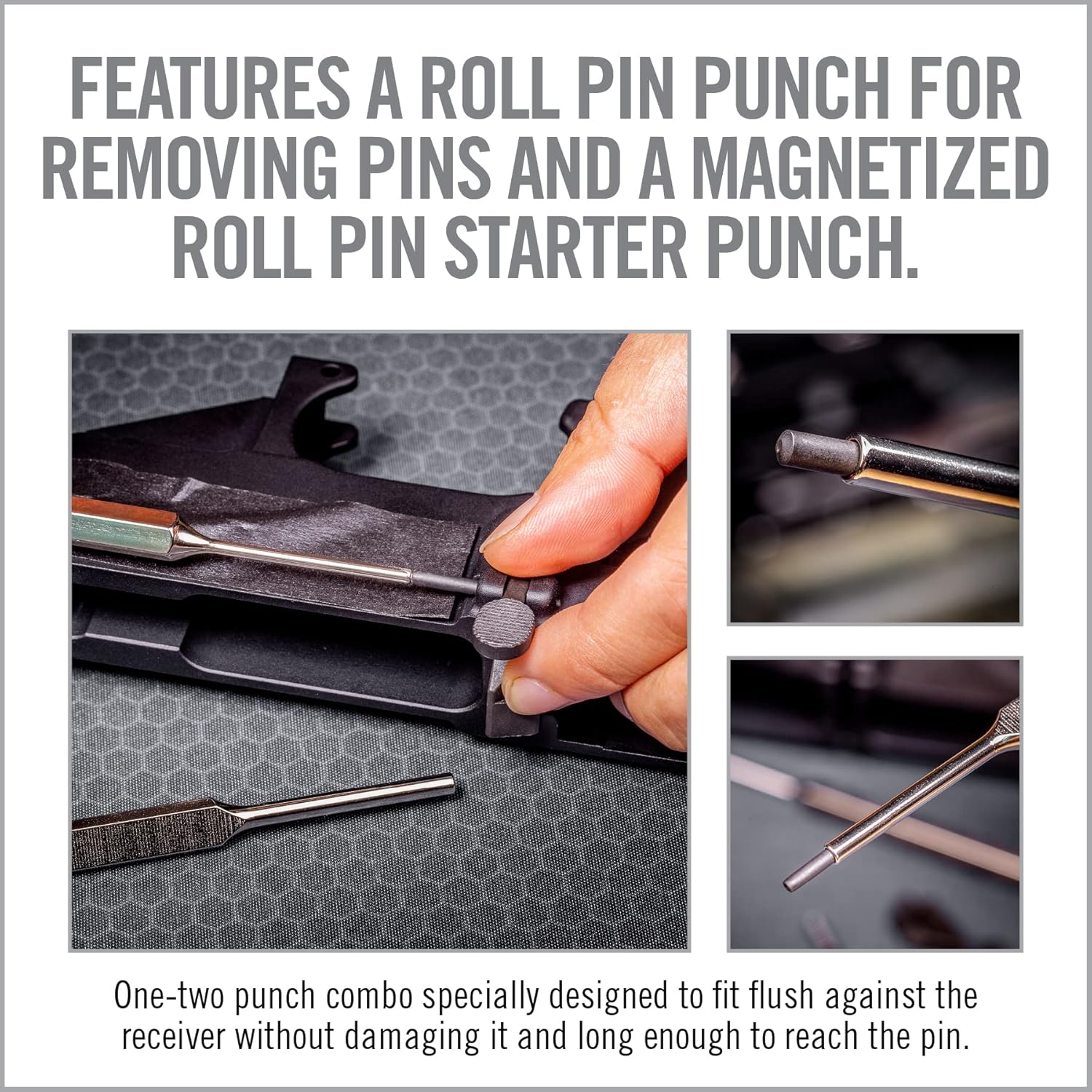Real Avid Bolt Catch Punch Set, Stainless SPORTING