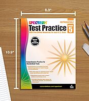 Spectrum 5th Grade Test Practice Workbooks All Subjects, Ages 10 to 11, 5th Grade Test Practice, Language Arts