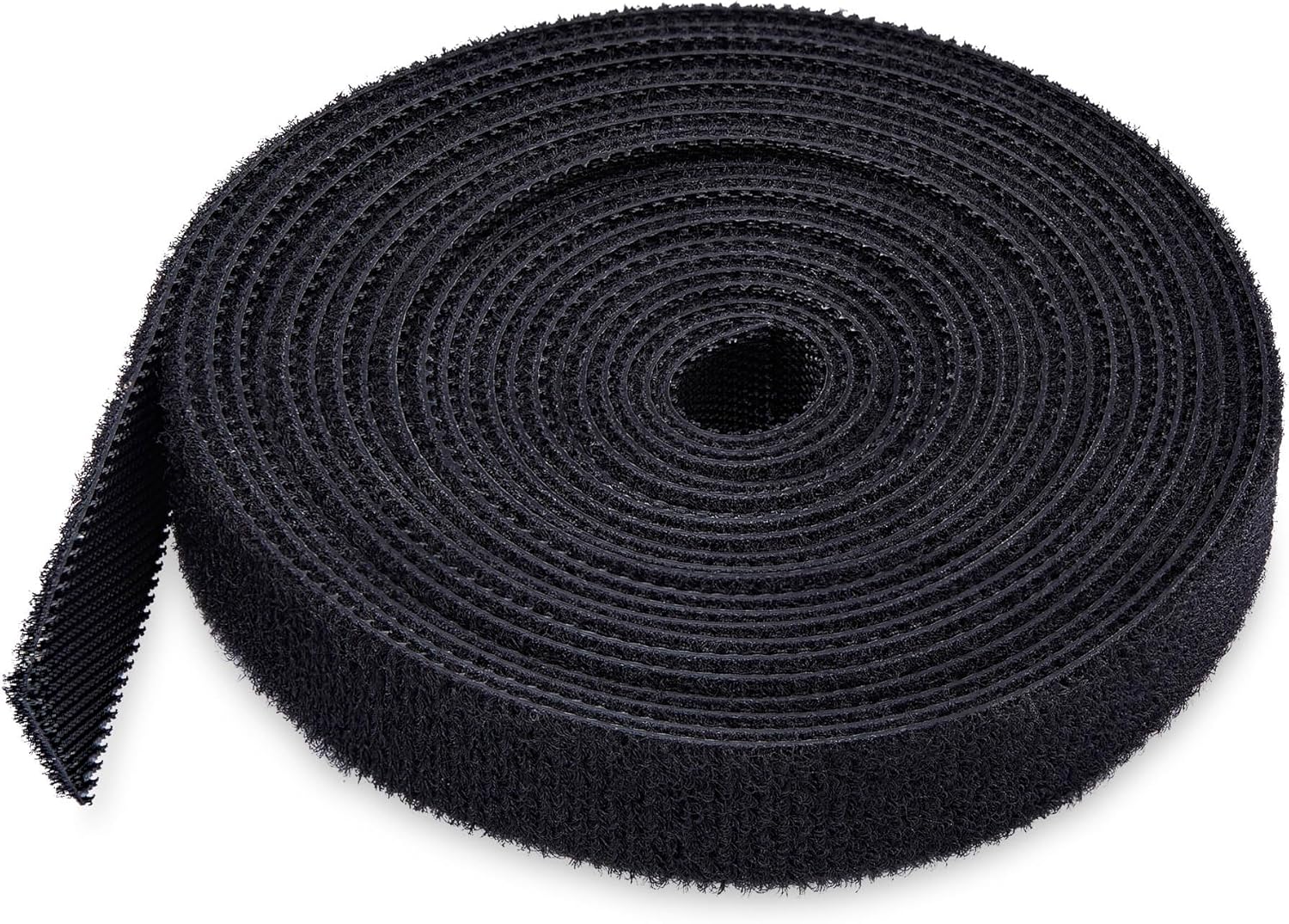 StarTech.com 75ft (22.8m) Hook and Loop Roll, 0.5in Wide, Black, Cut-to-Size Reusable Cable Ties, Fastener Tape, Bulk Roll