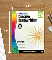 Spectrum Cursive Handwriting Workbook for Kids Ages 8 to 12, Letters and Cross-Curricular Words Cursive Handwriting Workbook