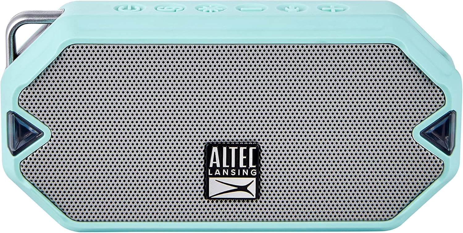 Altec Lansing HydraMini Wireless Bluetooth Speaker, IP67 Waterproof, USB-C Rechargeable